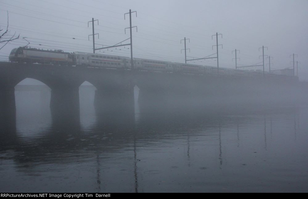 NJT 4643 in the fog